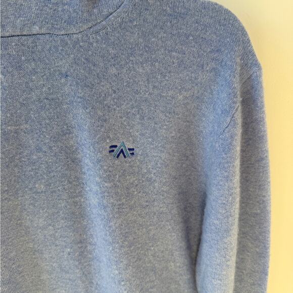 Men's Blue Greyson Wool/Cashmere Hooded Sweater Size Small - Picture 5 of 11